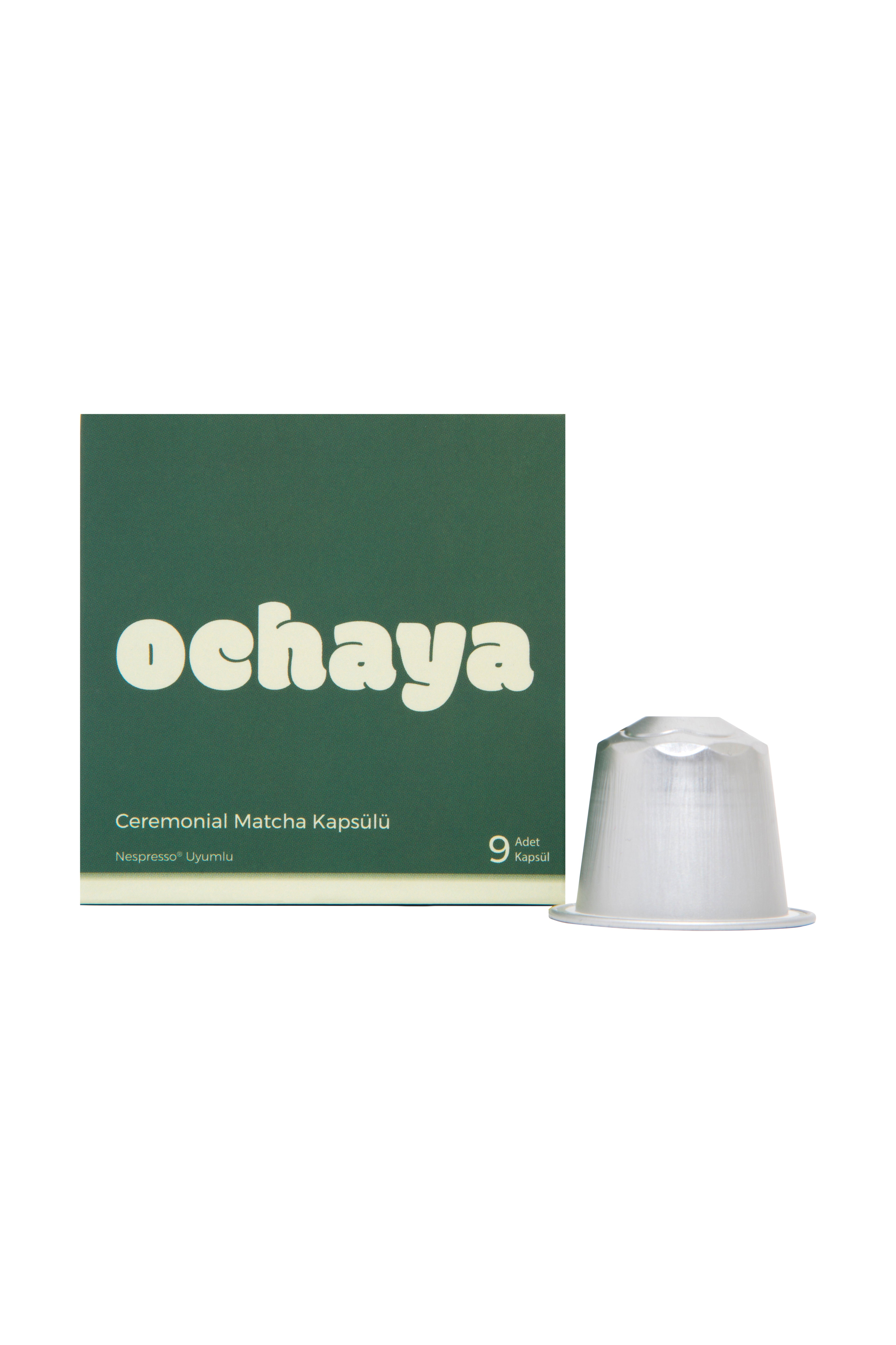 Ochaya matcha ceremonial kapsul nespresso uyumlu matcha kahve kapsulu